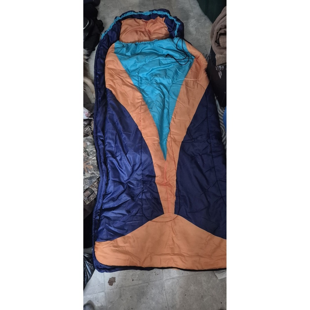 Teal & Orange Mummy‎ Sleeping Bag  3-Season • Lightweight • Camp Ready